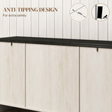 Rustic Sideboard, Buffet Cabinet with Adjustable Shelves for Living Room