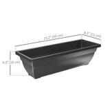Pots de fleurs rectangulaires longs, Ensemble de 7 Boîtes de fenêtre 23 pouces Planteurs pour appui de fenêtre