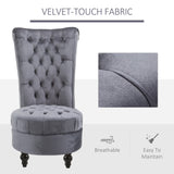 Fauteuil d'appoint dossier haut 45