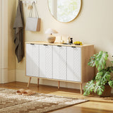 Modern Sideboard and Buffet, Dining Room Cabinet with Adjustable Shelves and