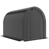 6' x 8' Outdoor Storage Shed, Heavy Duty Galvanized Steel Portable Shed for Bike