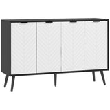 Modern Sideboard and Buffet, Dining Room Cabinet with Adjustable Shelves and
