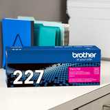 Brother Genuine TN227M High Yield Magenta Toner Cartridge