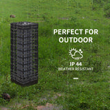 Wicker Solar Outdoor Lamp