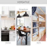 Foldable Dining Table, Folding Table with Storage Shelf