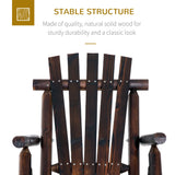 Chaise Berçante Extérieure, Chaise Adirondack Extérieure Bois Dossier Haut, Siège à Lattes