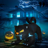 4Ft Tall Halloween Inflatable Black Cat Airblown Outdoor Yard Decoration Holiday Garden Decor
