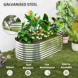 5 x 2.5 x 2 ft Galvanized Raised Garden Bed