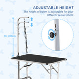 36-inch Dog Grooming Table Stainless Steel QUALITY GUARANTEED with Adjustable Arm and Basket