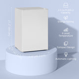 2.5 Cu.Ft Mini Fridge, Adjustable Thermostat