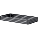 Galvanized Raised Bed, 8' x 4' x 1' Metal Planter Box, Outdoor Garden Box with Open Bottom for Flower Herb Vegetable