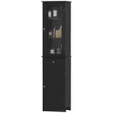 Tall Bathroom Cabinet, Bathroom Storage Cabinet with Drawers, 2 Doors and Adjustable Shelves