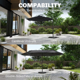 4PCs Cantilever Umbrella Base Weights for Offset Banana Parasol
