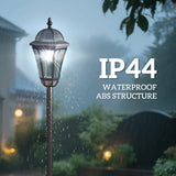 2 Piece LED Garden Lights Lamp Post Solar Powered Auto Switch Outdoor Lantern Patio Pathway Walkway Water-Resist 6 Hours