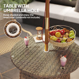Table Patio Ronde Extérieure 31,5