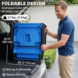 Folding Lounge Chair w/ Reclining Back