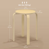 Round Stackable Chairs Set of