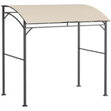 7' x 5' Garden Grill Canopy, BBQ Grill Gazebo Tent with Steel Frame and Hooks