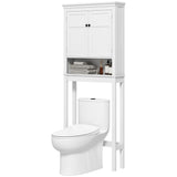 3-Tier Over Toilet Storage Unit Washing Machine Cabinet Dryer Cabinet with Adjustable Shelf for Bathroom