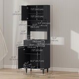 Buffet de cuisine moderne avec vaisselier, armoire de rangement en bois avec comptoir pour micro-ondes, 2 portes et tiroir pour salle à manger et salon