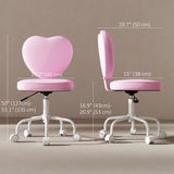 Heart Love Shaped Back Design Office Chair with Adjustable Height