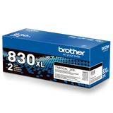 Brother Genuine TN830XL2PK High Yield Black Toner Cartridge 2-Pack for up to 6,000 Pages