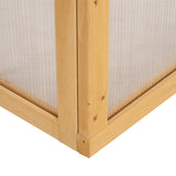 Wooden Cold Frame Greenhouse Garden Portable Raised Planter with Openable Top for Indoor, 35.5
