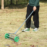 Manual Lawn Aerator with Adjustable Handle