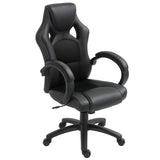 Chaise de bureau de jeu de course, Fauteuil de gamer d'ordinateur avec roulettes pivotantes, Appuie-tête rembourré, Fonction d'inclinaison