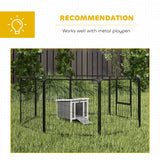 Wooden Rabbit Hutch, Bunny Cage with Waterproof & Openable Asphalt Roof, 20