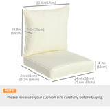 Patio Chair Cushions, Thick Deep Seat Outdoor Seat Cushion with Back Cushion