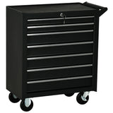 Rolling Tool Chest, 7-Drawer Lockable Tool Cabinet with 4 Wheels, Toolbox Storage Organizer for Garage