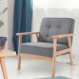 Fauteuil d'appoint du milieu du siècle, moderne, en tissu capitonné, dossier touffeté, siège de salon