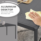 Outdoor Dining Table w/ Aluminium Frame, 57