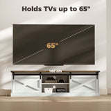 TV Stand for TVs up to 65 Inch, Entertainment Center with Shelves, Cabinets