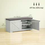 Shoe Storage Bench with Padded Seat, Entryway Bench Holds up to 352 lb, Shoe Organizer, 8 Pairs