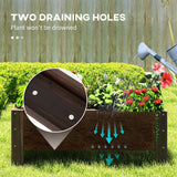 3.3 x 1.2 x 1.2 ft Garden Raised Bed Planter Grow Containers for Outdoor Patio Plant Flower Vegetable Pot