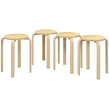 Round Stackable Chairs Set of
