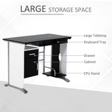 Table de bureau pour la maison avec tiroir clavier et support UC