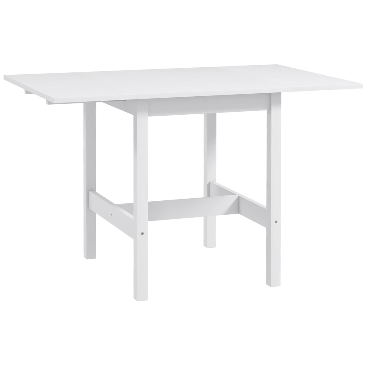 Solid Wood Kitchen Table, Farmhouse Drop Leaf Tables for Small Spaces, Folding Dining Table