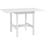 Solid Wood Kitchen Table, Farmhouse Drop Leaf Tables for Small Spaces, Folding Dining Table