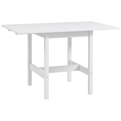 Solid Wood Kitchen Table, Farmhouse Drop Leaf Tables for Small Spaces, Folding Dining Table