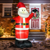 8ft Inflatable Christmas Santa Claus Waving Hands