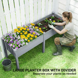 Wooden Raised Garden Bed with Legs, 72