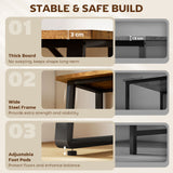 71 Inch Computer Desk, Simple Study Writing Table with Adjustable Feet