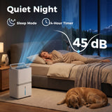 Déshumidificateur intelligent 100 pintes, 5 200 pi ca, Déshumidificateur WiFi grand format avec application