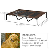Elevated Dog Bed, 48