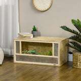 Terrarium pour reptiles en bois avec porte coulissante pour caméléon, 31,5
