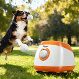 Automatic Dog Ball Launcher, Automatic Ball Launcher with 3 ETPU Balls, 26-79ft, for Medium and Large Dogs