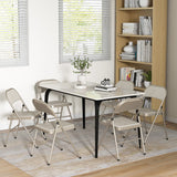 Set of 6 Metal Foldable Chairs